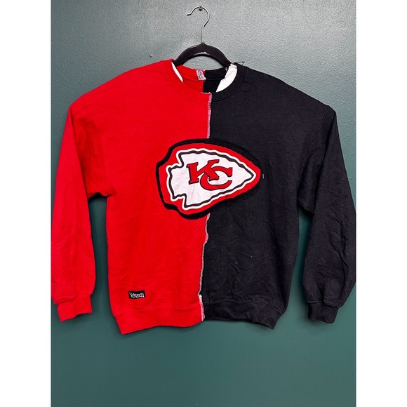 Refried Other - NFL Mens Kansas City Chiefs Dual Stitch Multi Color Sweatshirt Size L